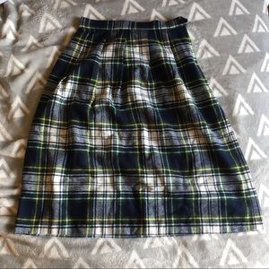 VINTAGE - 70s Russ Teen Wool Skirt - Sz XS